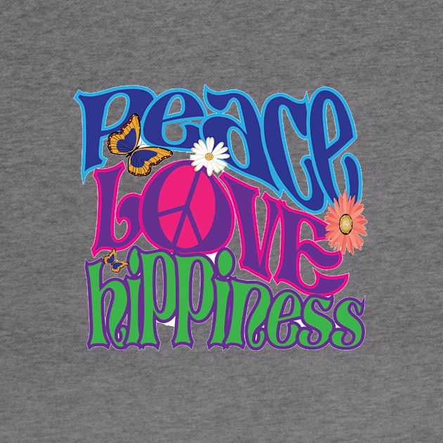 Retro Peace Love Hippieness by TheHippiest